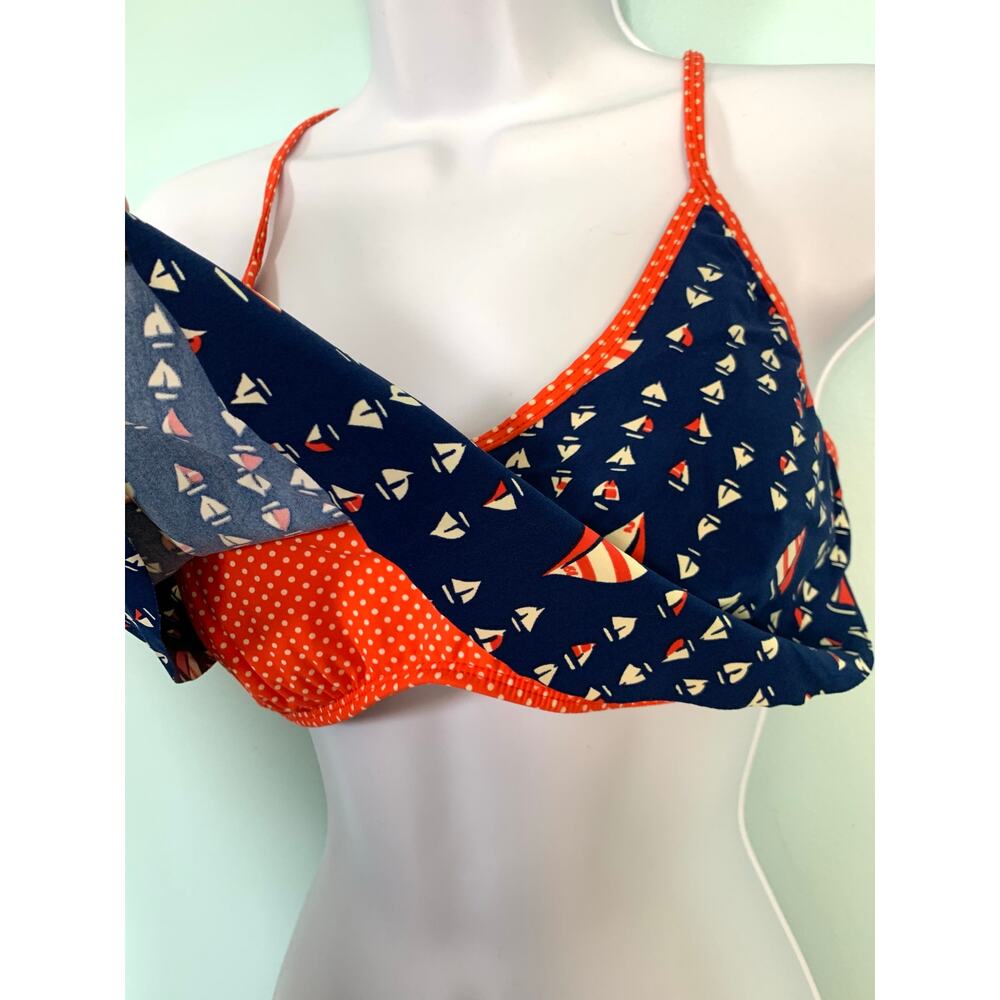 Sperry Top-Sider Nautical Sailboat Print Bikini Large - Picture 4 of 9